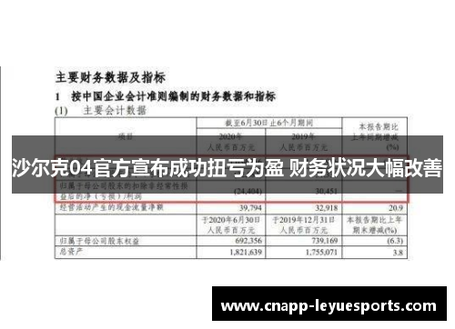 沙尔克04官方宣布成功扭亏为盈 财务状况大幅改善